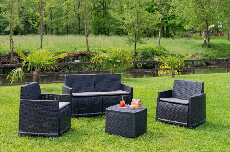 Set mobilier de gradina ProGarden 1032149 (Anthracite/Grey)