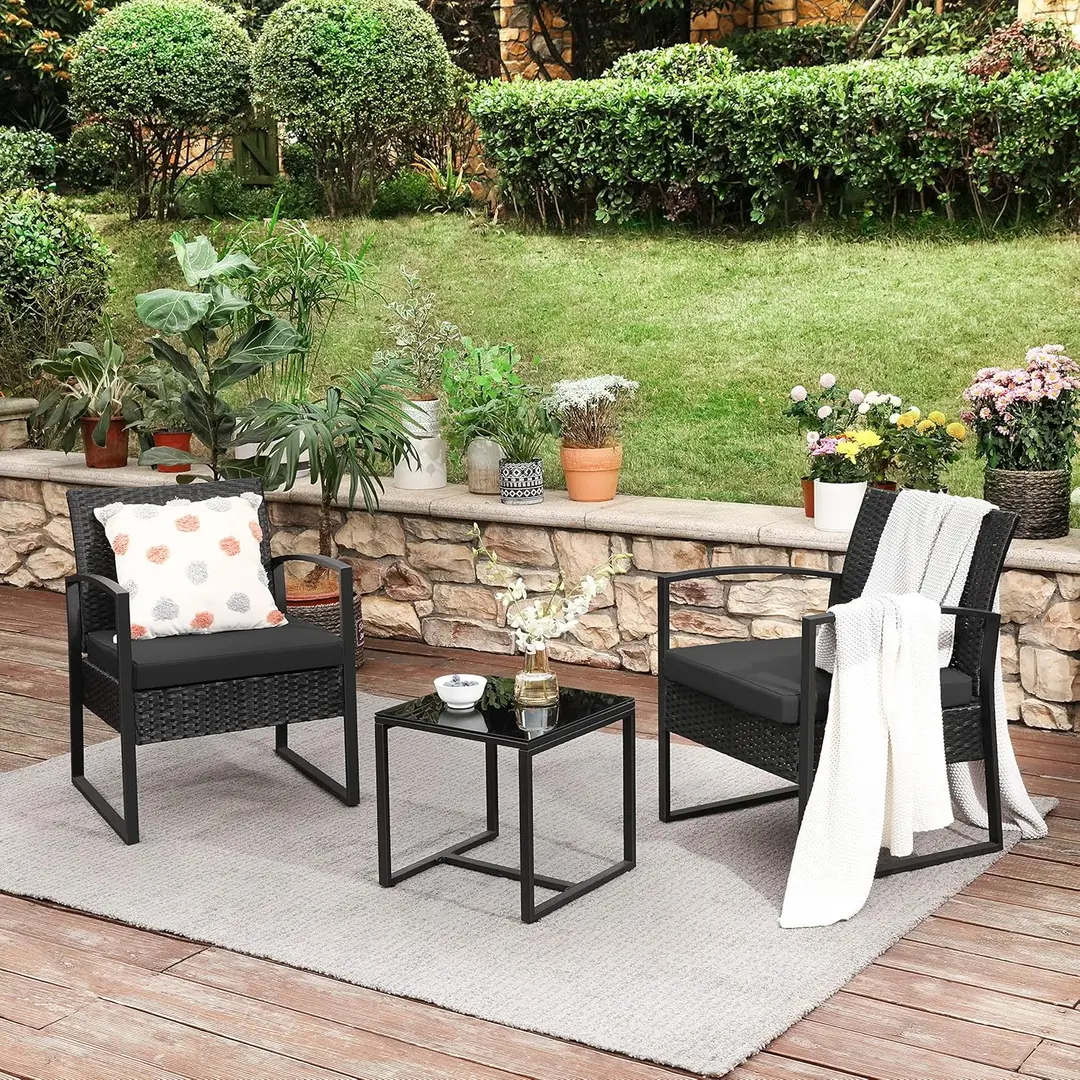Комплект садовой мебели Songmics GGF010B01 (Black)