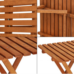 Set mobilier de gradina Springos BS001LB (Natural) Thumb