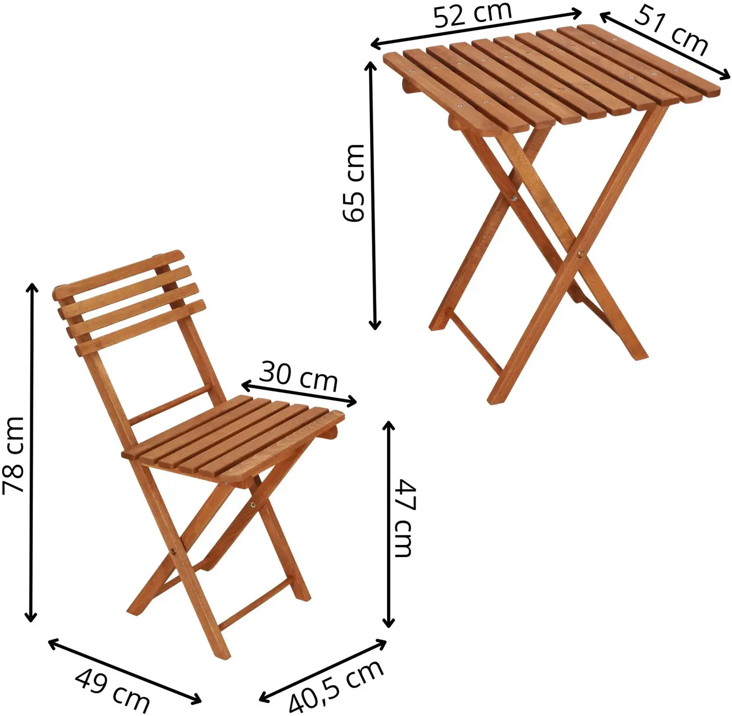Set mobilier de gradina Springos BS001LB (Natural) - 9