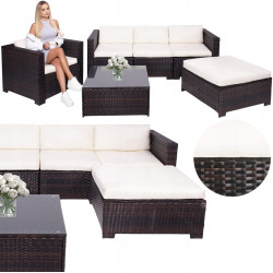 Set mobilier de gradina Springos GF0062A (Brown/Cream) Thumb