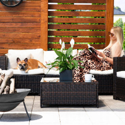 Set mobilier de gradina Springos GF0062A (Brown/Cream) Thumb