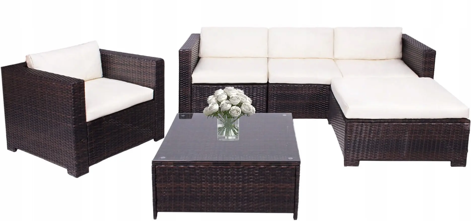 Set mobilier de gradina Springos GF0062A (Brown/Cream)