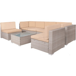 Set mobilier de gradina Springos GF0064A (Beige)