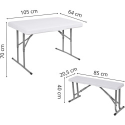 Set mobilier de gradina Springos GF0096 (White) Thumb
