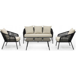Set mobilier de gradina Springos GF0116 (Black/Beige) Thumb