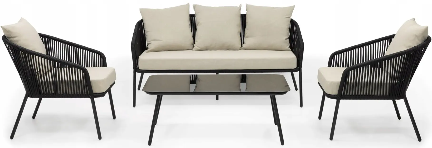 Set mobilier de gradina Springos GF0116 (Black/Beige) - 2
