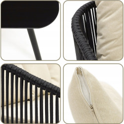 Set mobilier de gradina Springos GF0116 (Black/Beige) Thumb