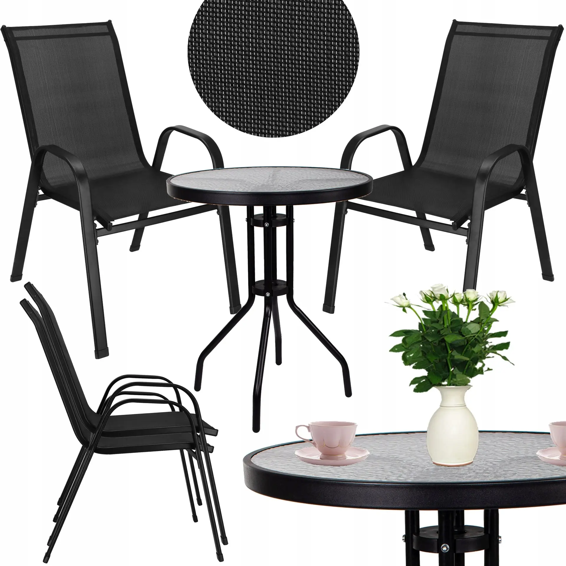 Set mobilier de gradina Springos GF0119 (Black) - 2
