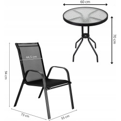 Set mobilier de gradina Springos GF0119 (Black) Thumb