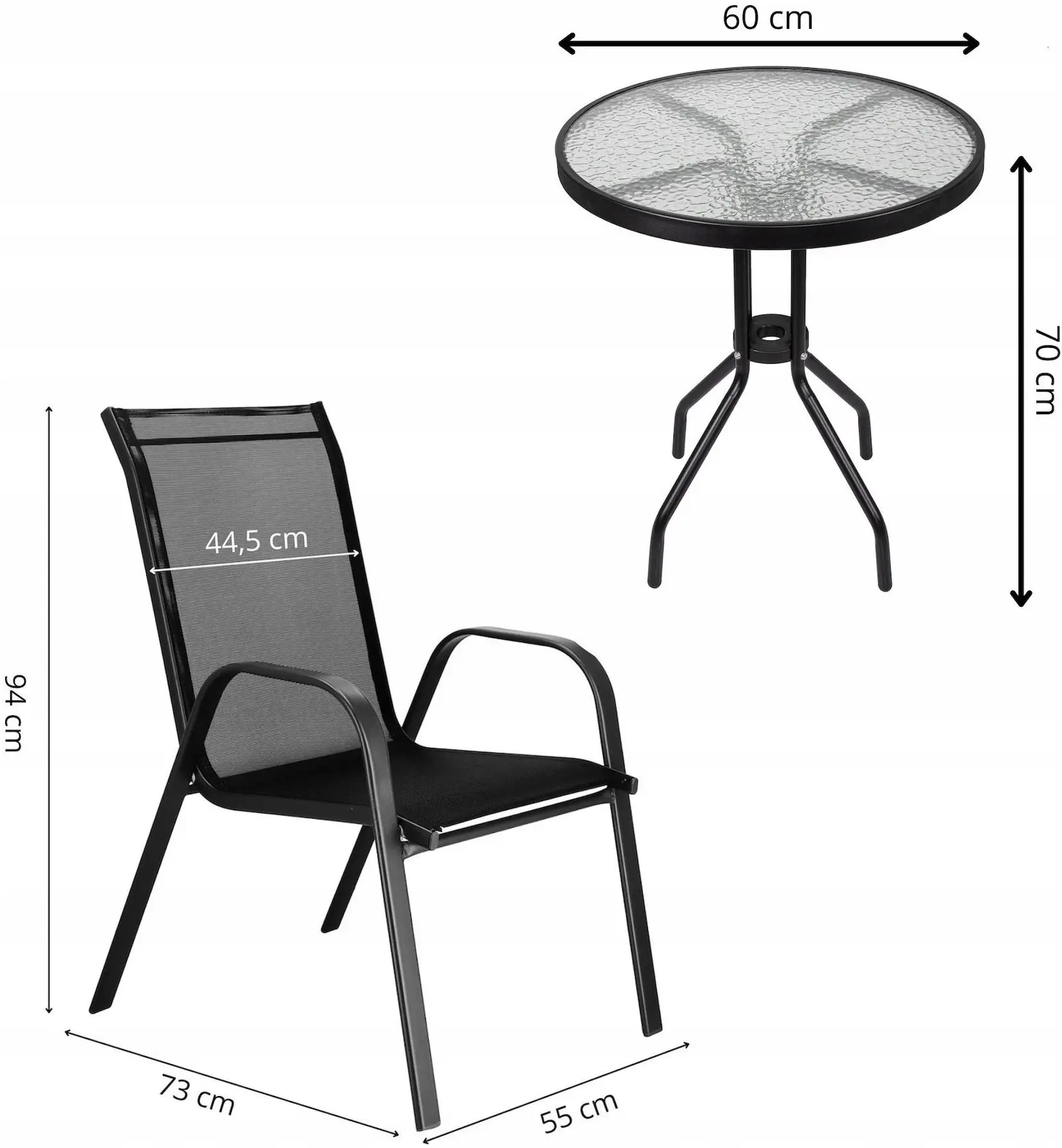 Set mobilier de gradina Springos GF0119 (Black) - 9