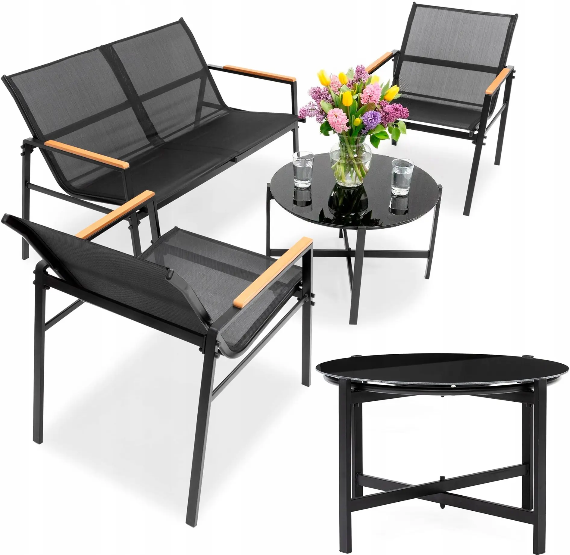 Set mobilier de gradina Springos GF0120 (Black) - 2