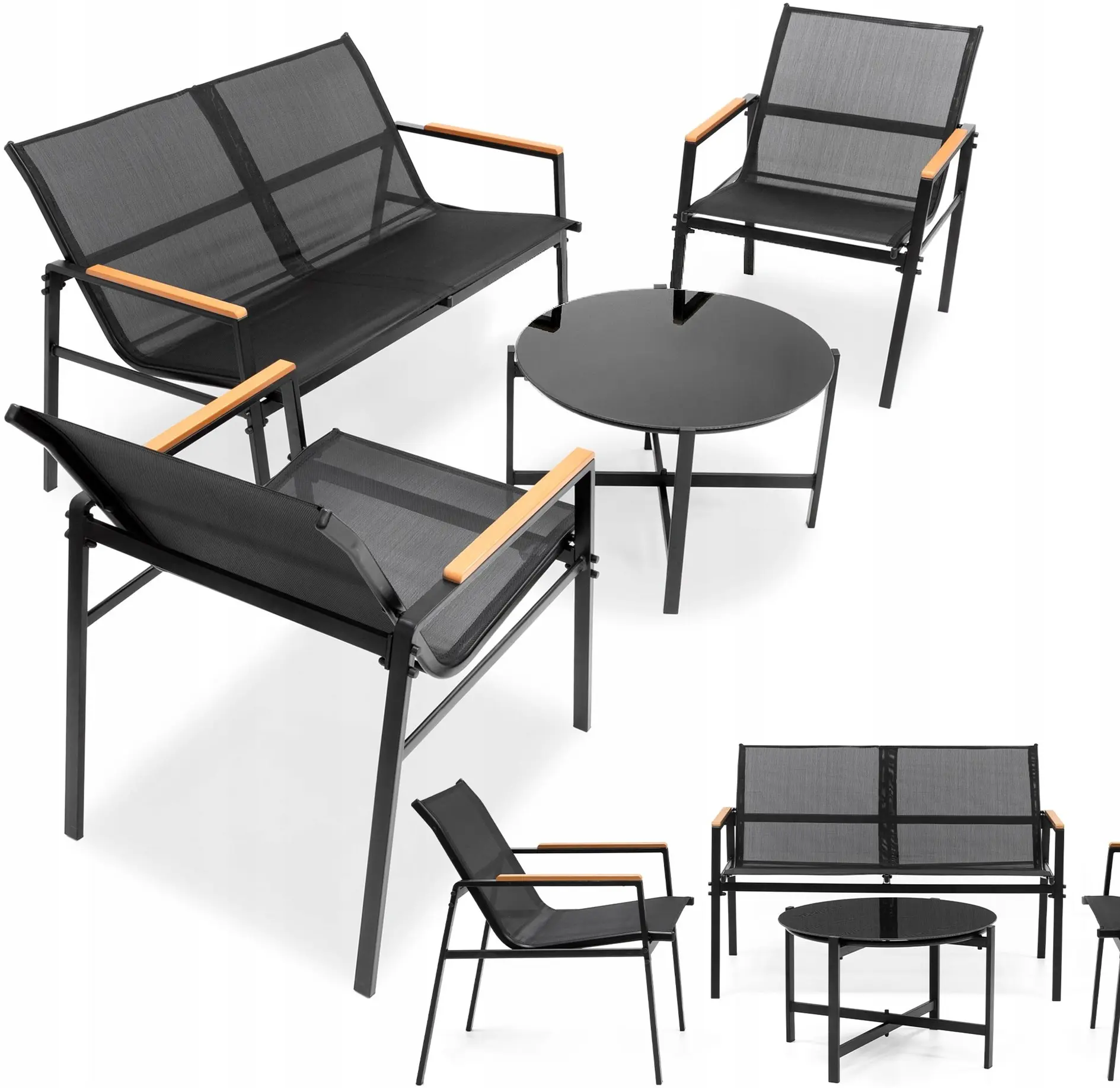 Set mobilier de gradina Springos GF0120 (Black) - 3