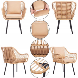 Set mobilier de gradina Springos Japandi GF0069 (Beige) Thumb