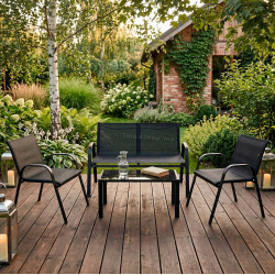 Set mobilier de gradina Springos Valente GF0106 (Black)