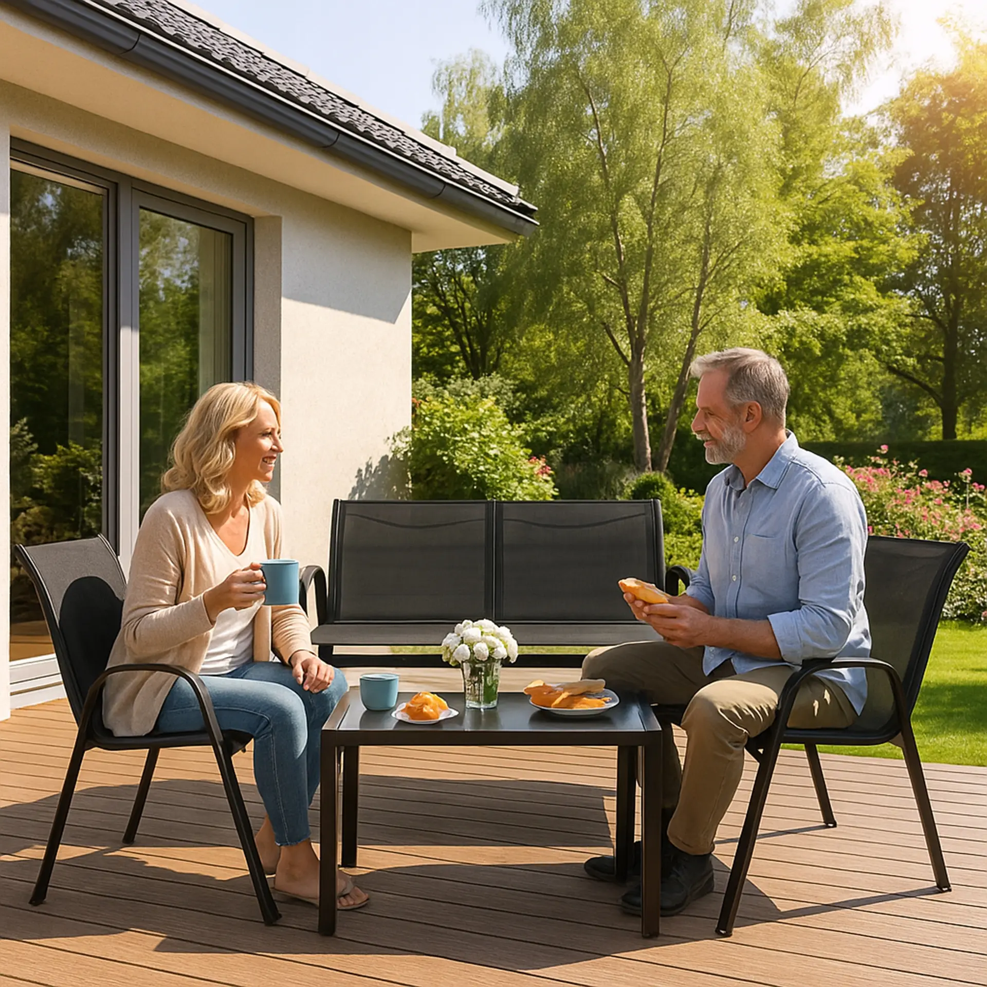 Set mobilier de gradina Springos Valente GF0106 (Black) - 7