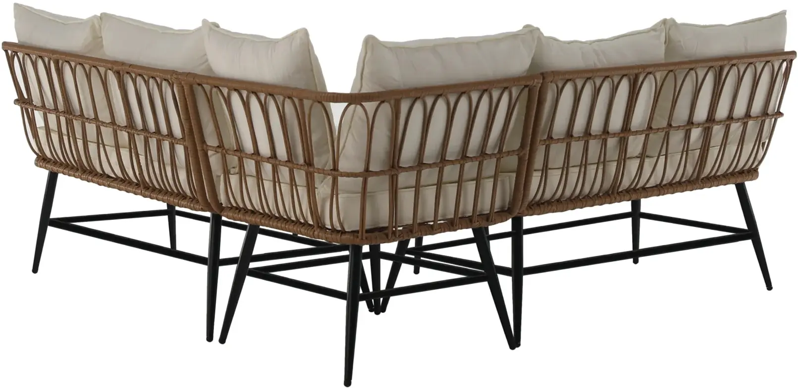 Set mobilier de gradina Tempo Kondela Araly (Beige/Natural) - 4