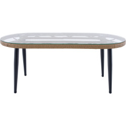 Set mobilier de gradina Tempo Kondela Araly (Beige/Natural) Thumb