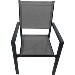 Set mobilier de gradina Tempo Kondela Kesios (Gray/Black) Thumb