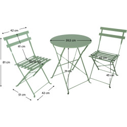 Set mobilier de gradina Tempo Kondela Obax New (Green) Thumb