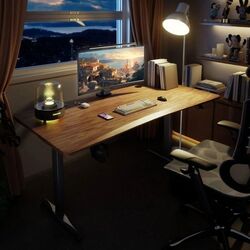 Игровой стол 1StPlayer MOTO-GT 1460 (Black/Wood) Thumb