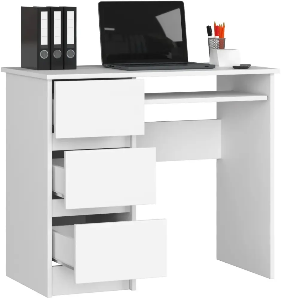 Masa de calculator Akord A-6 CLP PK 90cm Left (White) - 3