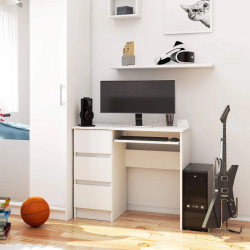 Компьютерный стол Akord A-6 CLP PK 90cm Left (White)