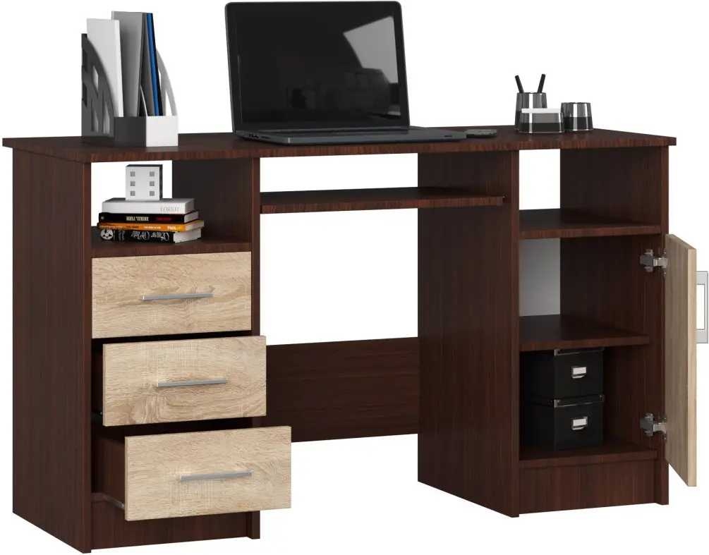 Компьютерный стол Akord Ana PK (Wenge/Sonoma Oak) - 3