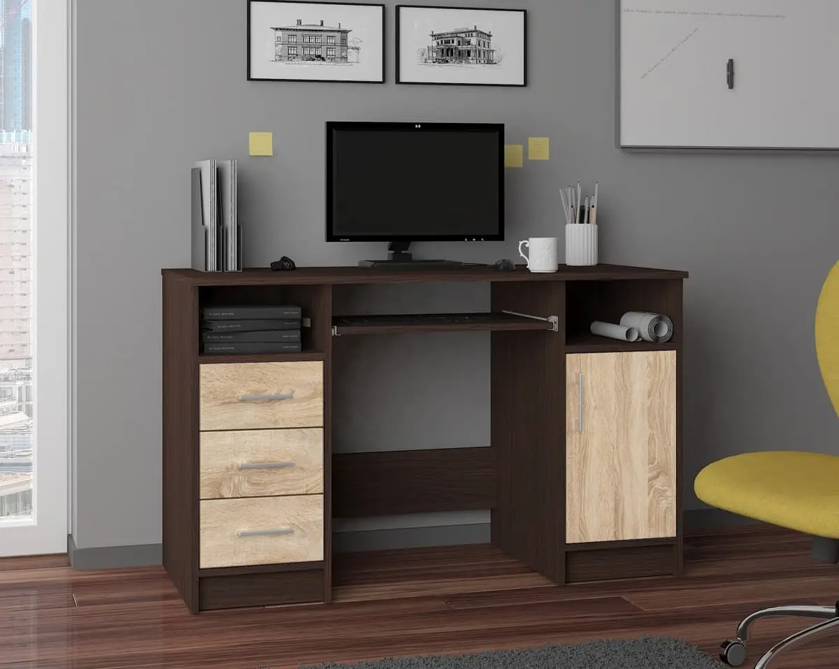 Компьютерный стол Akord Ana PK (Wenge/Sonoma Oak)
