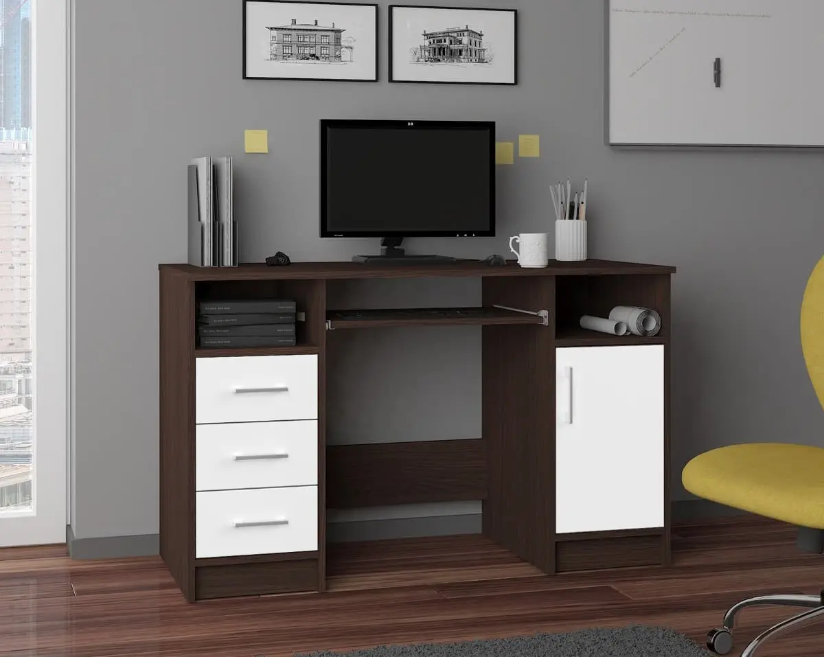 Компьютерный стол Akord Ana PK (Wenge/White)