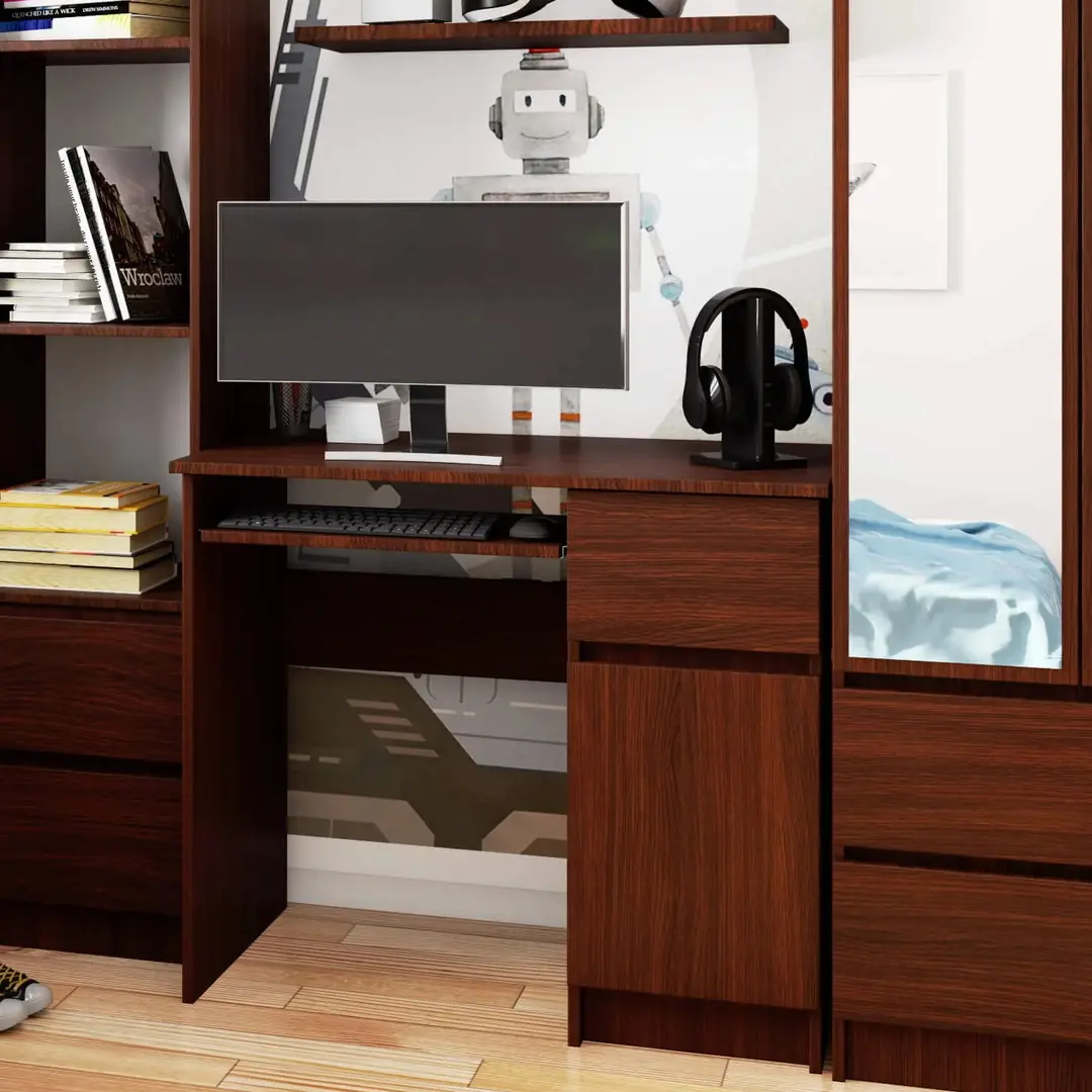 Компьютерный стол Akord Piksel 90cm PK Right (Wenge)