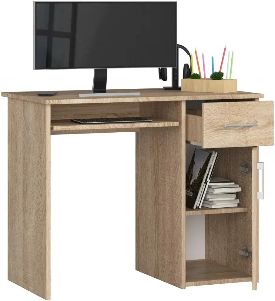 Компьютерный стол Akord Pin PK (Sonoma Oak) - 3