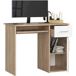 Компьютерный стол Akord Pin PK (Sonoma Oak/White) Thumb