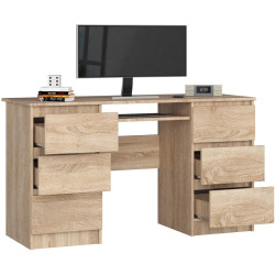 Masa pentru calculator Akord A-11 135cm 6SZ (Sonoma Oak) Thumb