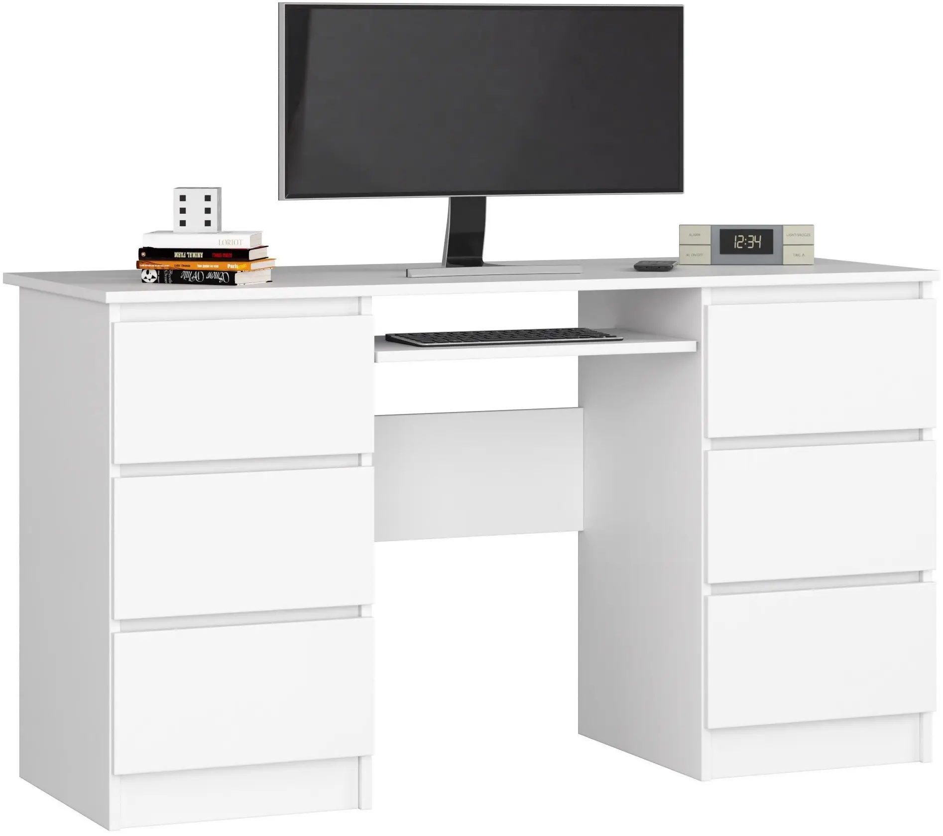 Masa pentru calculator Akord A-11 135cm 6SZ (White)