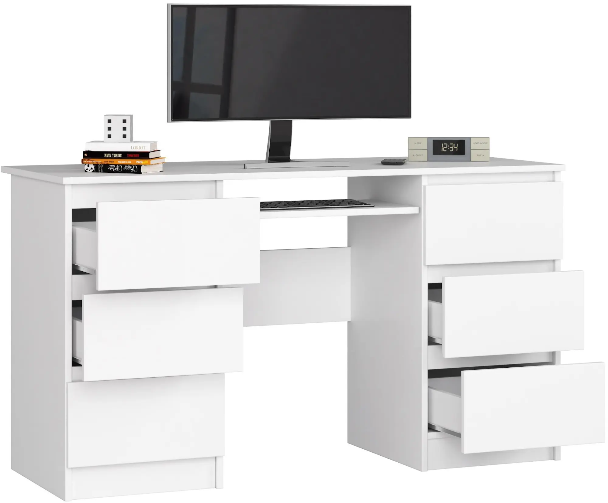 Masa pentru calculator Akord A-11 135cm 6SZ (White)