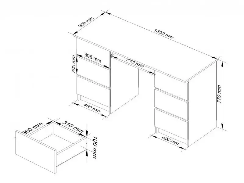 Masa de calculator Akord A-11 6SZ (Alder)