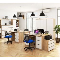 Стол компьютерный Akord A-11 6SZ (Sonoma Oak/White) Thumb