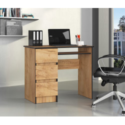 Masa pentru calculator Akord A-6 90cm Left (Craft Oak)