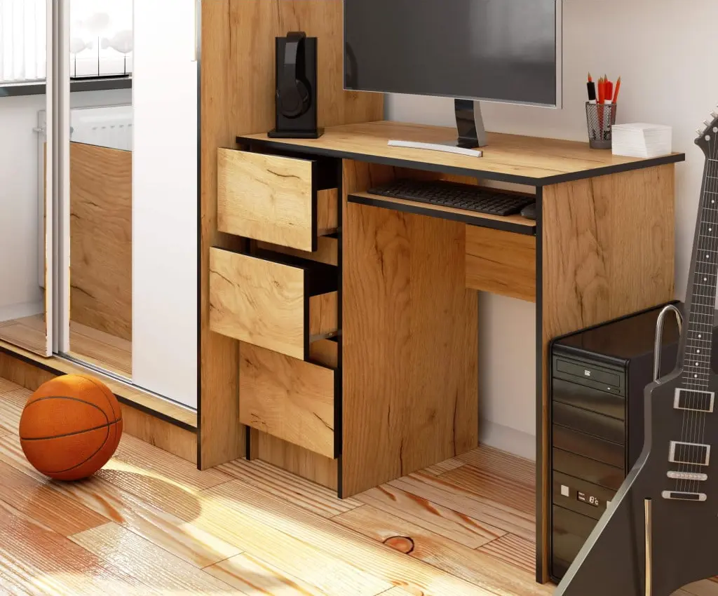 Masa pentru calculator Akord A-6 90cm Left (Craft Oak) - 4
