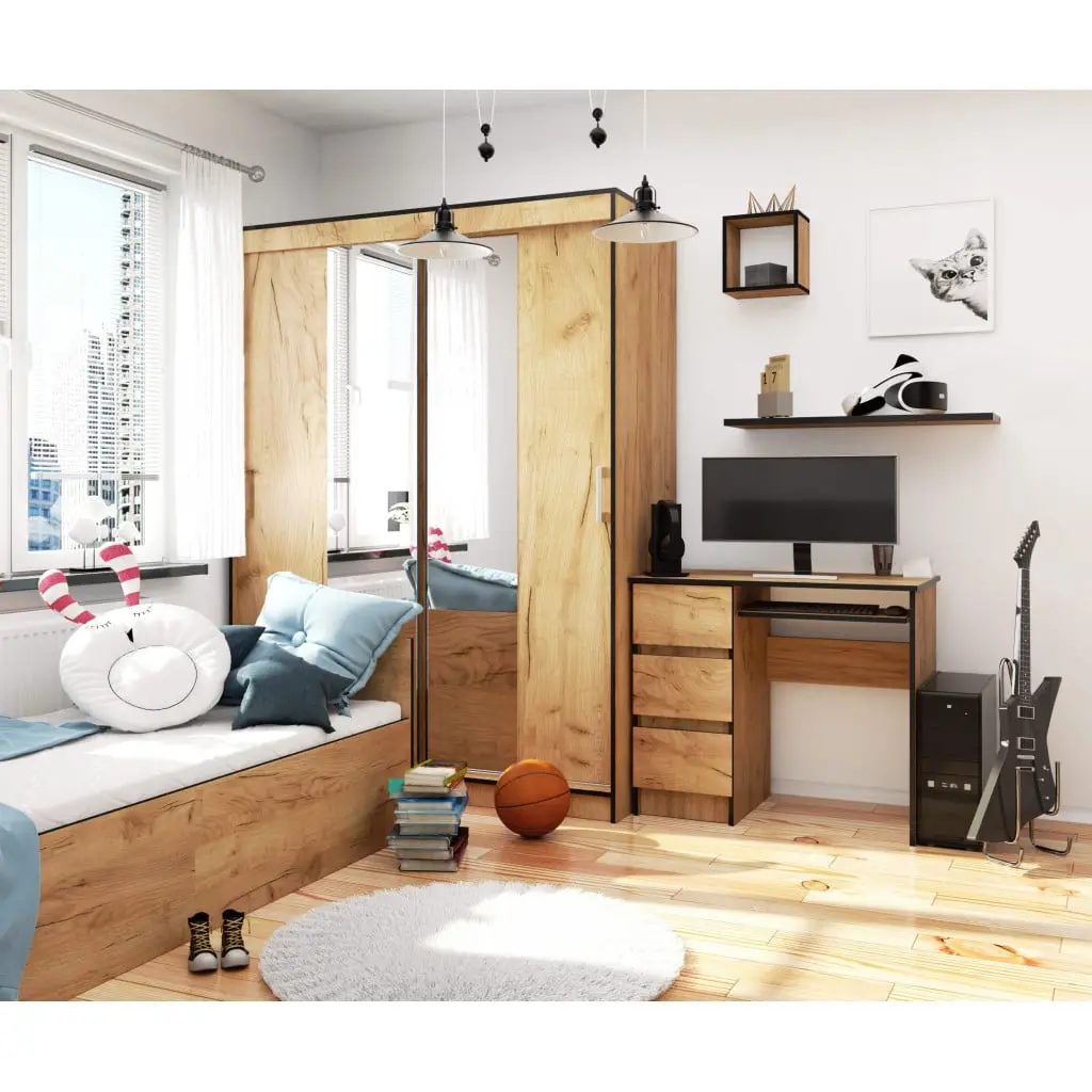 Masa pentru calculator Akord A-6 90cm Left (Craft Oak) - 5