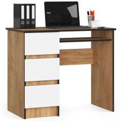 Masa pentru calculator Akord A-6 90cm Left (Craft Oak/White) Thumb