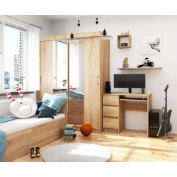 Masa pentru calculator Akord A-6 90cm Left (Sonoma Oak) Thumb