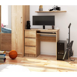 Masa pentru calculator Akord A-6 90cm Left (Sonoma Oak)