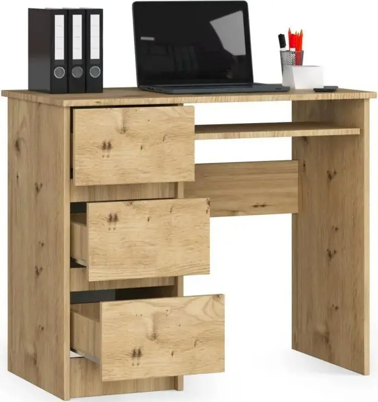 Masa de calculator Akord A-6 Left (Artisan Oak)