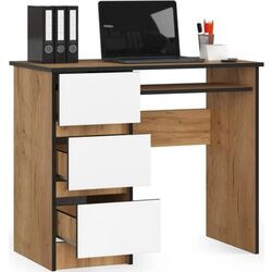 Стол компьютерный Akord A-6 Left (Craft Oak/White) Thumb