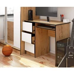 Стол компьютерный Akord A-6 Left (Craft Oak/White) Thumb