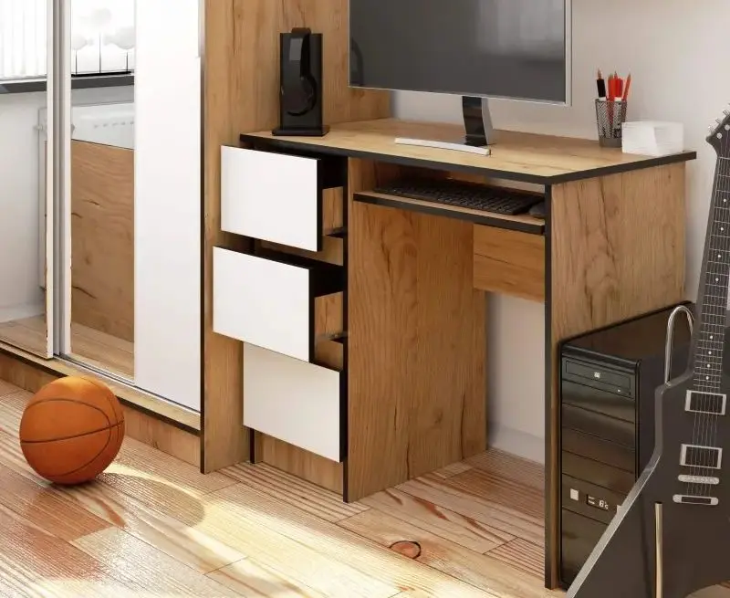 Стол компьютерный Akord A-6 Left (Craft Oak/White)