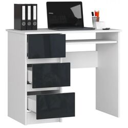 Стол компьютерный Akord A-6 Left (White/Graphite Gloss) Thumb
