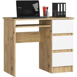 Masa de calculator Akord  A-6 Right (Artisan Oak/White)